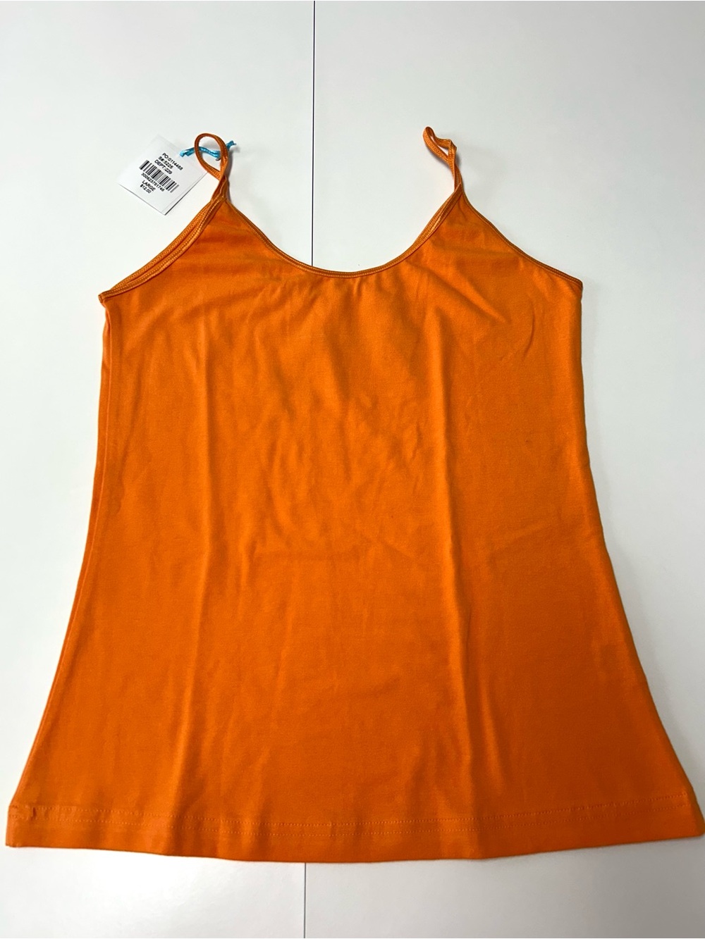NWT Outlooks Women's Orange Spaghetti Strap Tank Top